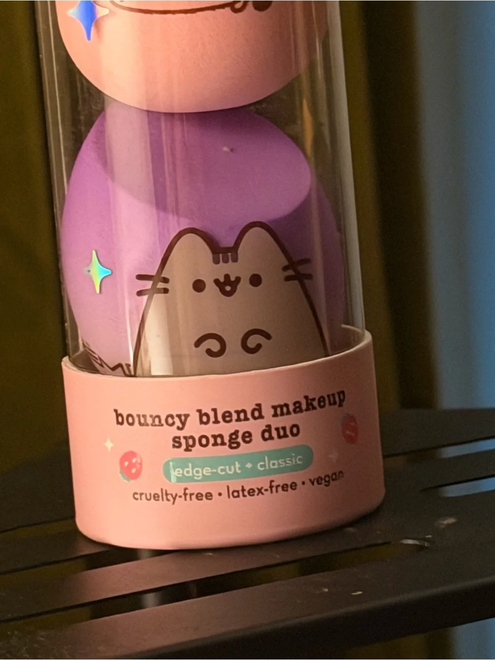 Pusheen Pink and Purple Bouncy Blend Makeup Sponge Duo